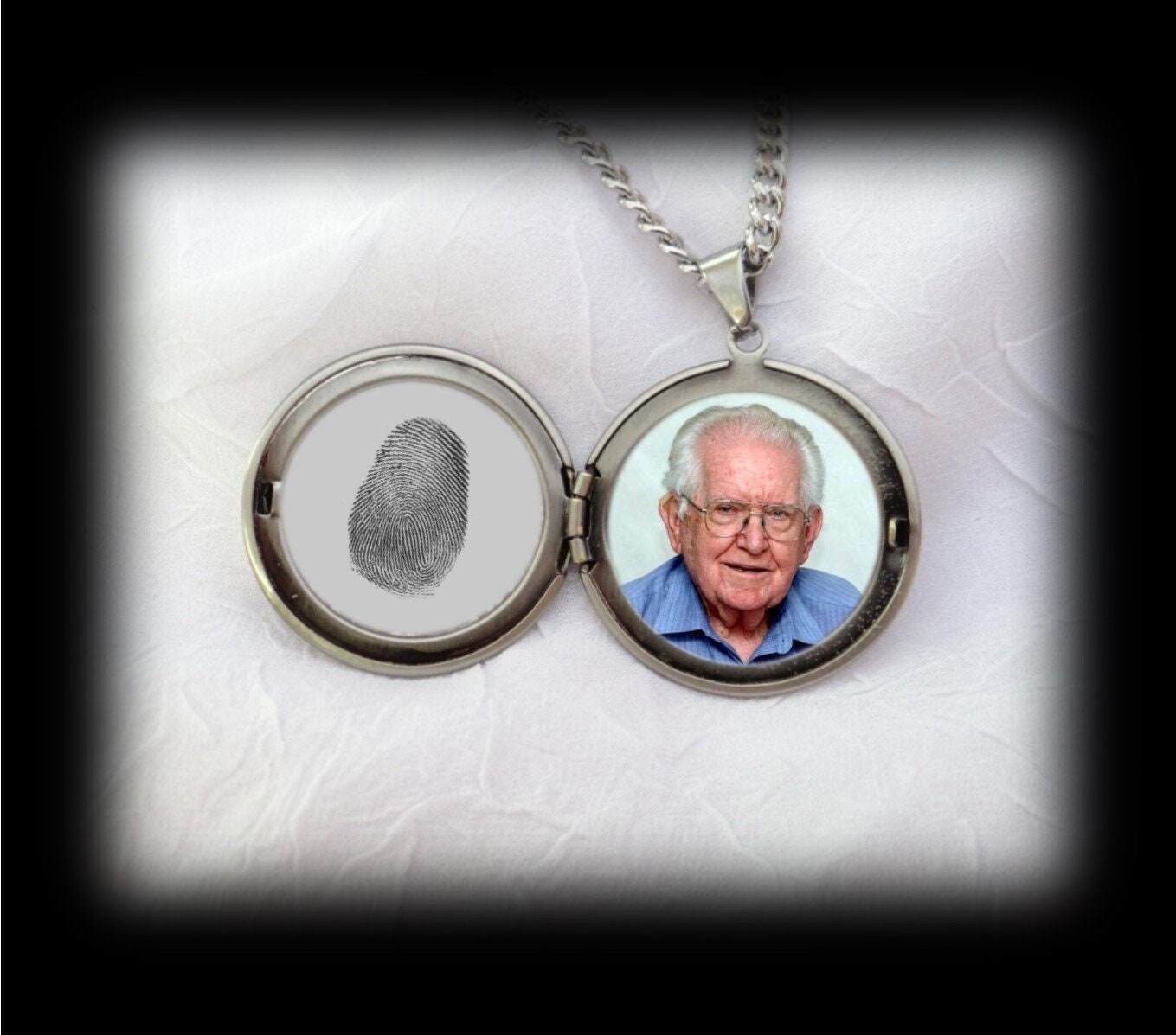Fingerabdruck Schmuck - Medaillon Mit Foto Und Für Männer Oder Frauen Fingerabdruck Schmuck - Medaillon Mit Foto Und Für Männer Oder Frauen von LocketInYourHeart