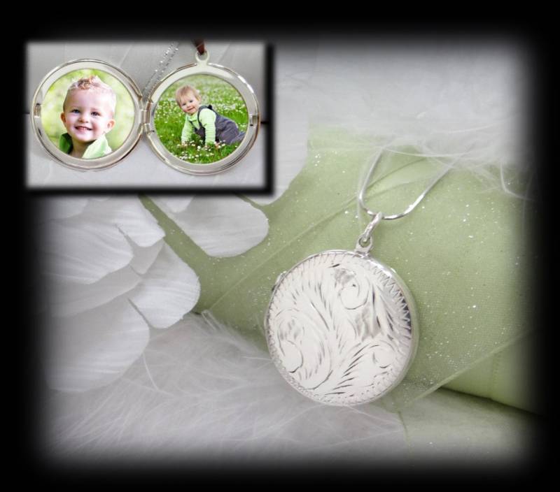 sterling Silber Medaillon Mit Gravur/Haarlocke Und Fotooption sterling Silber Medaillon Mit Gravur/Haarlocke Und Fotooption von LocketInYourHeart