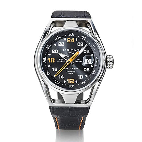 Armbanduhr Locman MONTECRISTO Acc/TIT Auto 24 H 0540A01S-00BKORPK von Locman