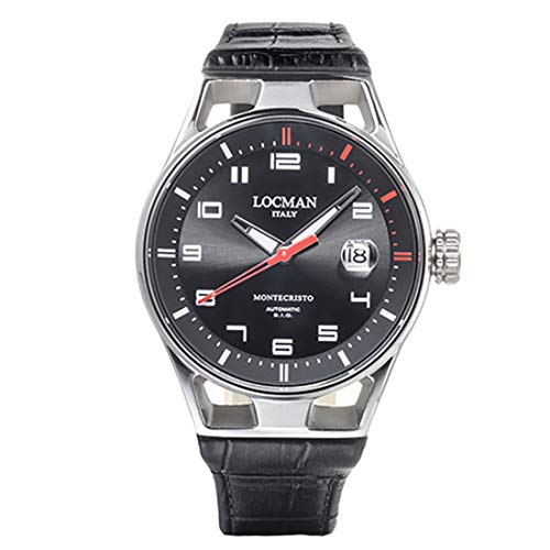 Orologio Uomo Montecristo Automatico Pelle Nero Locman von Locman