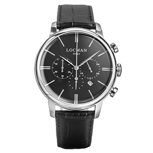 Locman Italy Herrenuhr 1960 Chrono schwarz Ref. 0254 von Locman