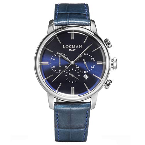 Locman Italy Herrenuhr 1960 Chrono blau Ref. 0254 von Locman