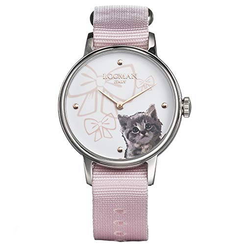 Locman Italy Damenuhr 1960 Fantasy Cat Ref. F253A08S-00WHGA1NP von Locman