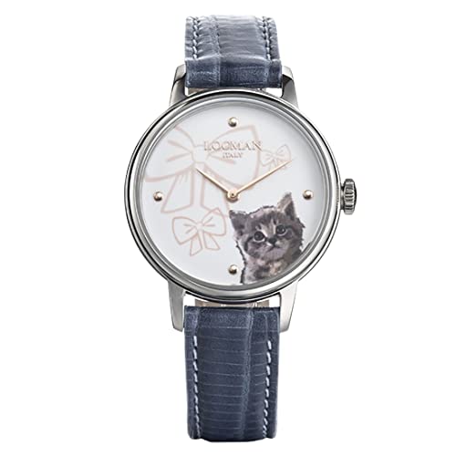 Locman Italy Damenuhr 1960 Fantasy Cat Ref. F253A08S-00WHGA1PS von Locman