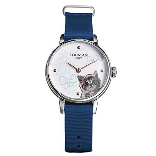 Locman Italy Damenuhr 1960 Fantasy Cat Ref. F253A08S-00WHGA2NB von Locman