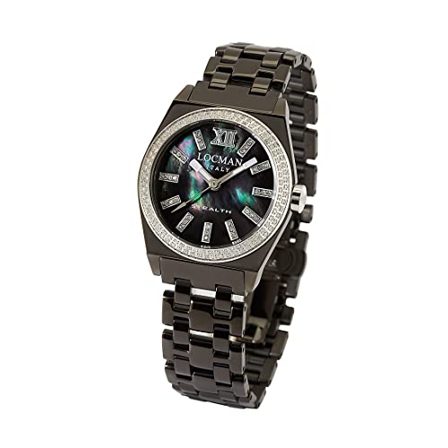 Locman Italy Damenuhr Stealth mit Diamanten 1,76 ct. schwarz Ref.0204PG von Locman