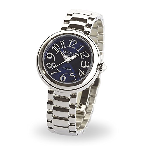 Locman Italy Damenuhr Tutto Tondo blau Stahl 31 mm Ref. 361 von Locman