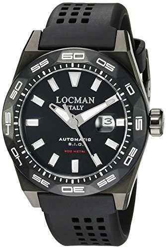 Locman Italy Herren-Armbanduhr 0215V4-KKCKNKS2K, Stealth, 300 Metri, Analoganzeige, automatisch, selbstaufziehend, Schwarz Locman Italy Herren-Armbanduhr 0215V4-KKCKNKS2K, Stealth, 300 Metri, Analoganzeige, automatisch, selbstaufziehend, Schwarz von Locman