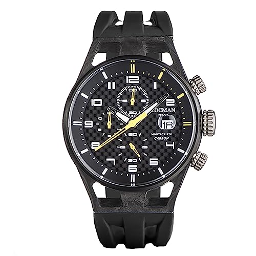 Locman Italy Herrenarmbanduhr Montecristo Carbon schwarz Ref. 0545 von Locman