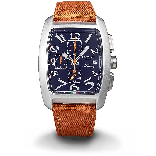 Locman Italy Herrenuhr Sport Anniversary Chrono orange/blau Ref. 0470 von Locman