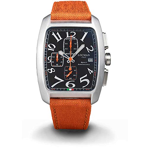 Locman Italy Herrenuhr Sport Anniversary Chrono orange/schwarz Ref. 0470 von Locman