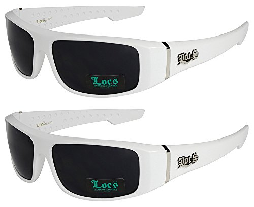 2er Locs Herren Damen Männer Frauen Unisex Sonnenbrillen Motorradbrille Motorradsonnenbrille Sportbrille Radbrille - 1x Locs 9041 weiß und 1x Locs 9041 weiß - Modell 04 + 04 - 2er Locs Herren Damen Männer Frauen Unisex Sonnenbrillen Motorradbrille Motorradsonnenbrille Sportbrille Radbrille - 1x Locs 9041 weiß und 1x Locs 9041 weiß - Modell 04 + 04 - von Locs