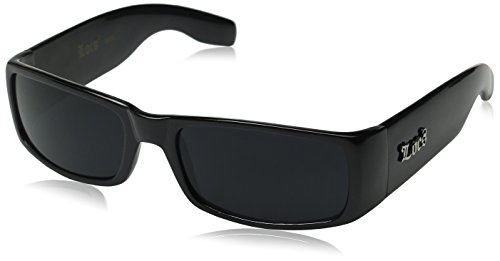 Locs Sonnenbrille Hardcore Schwarz 0103 1 5.4 Abmessungen: 1,5 h X 5,0W Schwarz glänzend von Moda