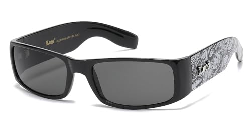 Locs Sonnenbrille Hype Hypster Urban Poker Rap Rap Mode Stadt Kleid Damen Herren 8LOC9006, Motiv: Totenkopf, Einheitsgröße von Locs