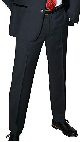 Lodenfrey Anzughose Hose Trachtenhose für Trachtenanzug dunkelgrau Fresko-Stoff Reine Schurwolle anthrazit feine Anzug-Hose grau auch zum modischen Sakko cool Wool, Größe:66 von Lodenfrey