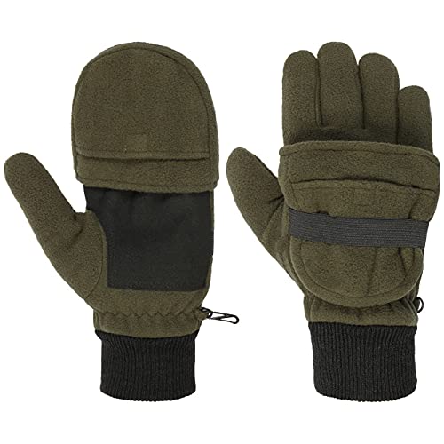 Lodenhut Manufaktur Fleecehandschuhe Fingerhandschuhe Fausthandschuhe Fäustlinge (10 HS - oliv) von Lodenhut Manufaktur