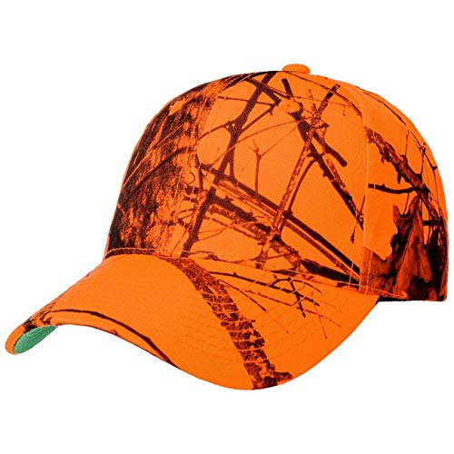 Lodenhut Manufaktur Mossy Oak Breakup Cap Basecap Baseballcap Jagdcap Curved Brim (One Size - orange) von Lodenhut Manufaktur