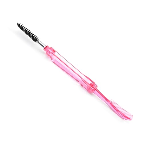 Lodoot Faltbarer Augenbrauenpinsel, Wimpernkamm, Mascara-Bürste, Doppelkopf, Augenbrauenpinsel, Augenbrauenpinsel, Make-up, Pflegewerkzeug, Doppelzweck, faltbarer Doppelkopf-Augenbrauenkamm von Lodoot