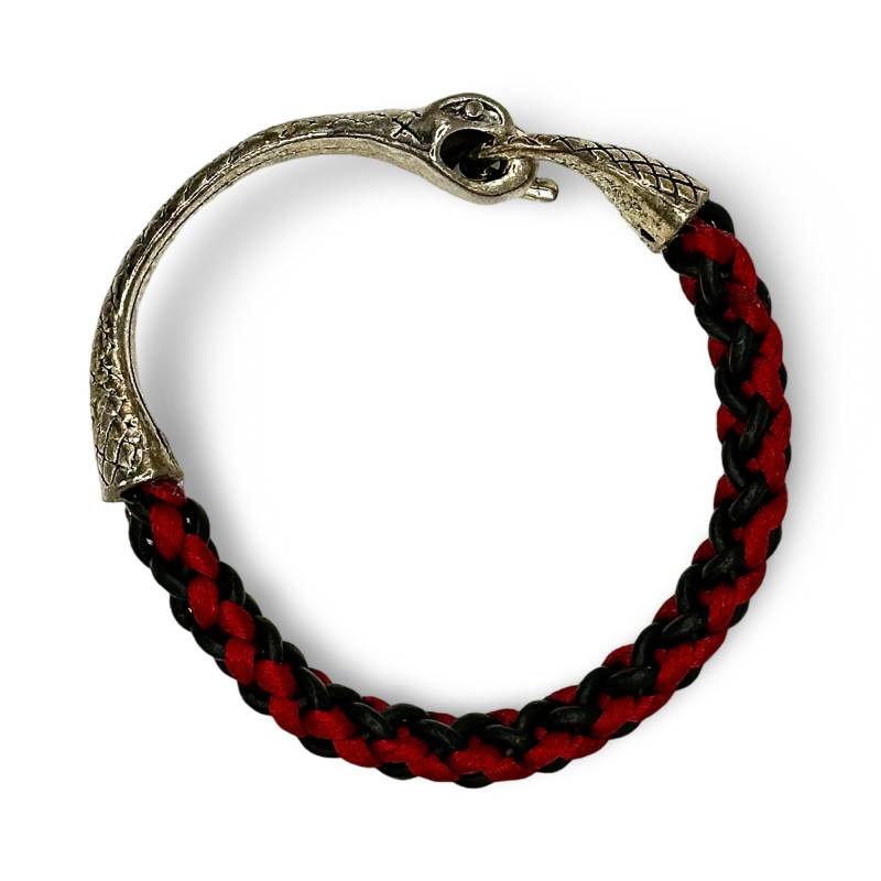 Unisex Leder Und Seide Armband Mit Schlangenverschluss | Lodorfo Unisex Leder Und Seide Armband Mit Schlangenverschluss | Lodorfo von Lodorfo