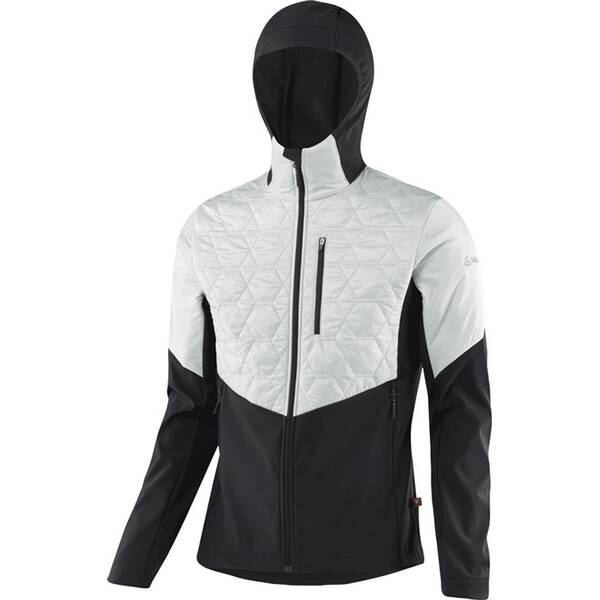 LÖFFLER Herren Funktionsjacke M HOODED HYBRIDJACKET BRUCE PL von Löffler