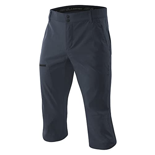 LÖFFLER M 3/4 Pants CSL Blau - Atmungsaktive Wasserabweisende Herren Trekkinghose, Größe 54 - Farbe Onyx von Löffler