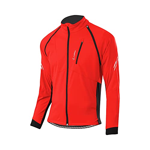 LÖFFLER M Bike Zip-Off Jacket SAN Remo 2 WS Light Rot, Herren Gore-Tex Windbreaker, Größe 50 - Farbe Sunset von Löffler