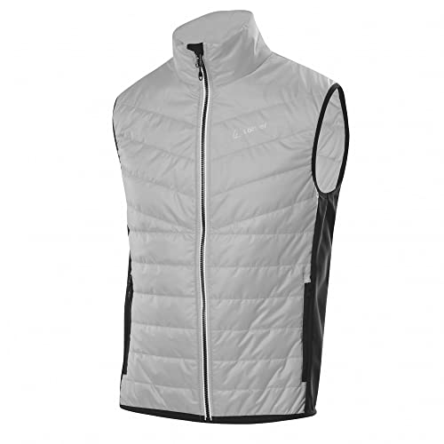 LÖFFLER M Weste Primaloft 60 Grau, Herren Primaloft Winddichte Weste, Größe 52 - Farbe Silver Grey von Löffler