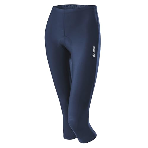 LÖFFLER Tights Damen 3/4 Radhose Dark Blue 36 von Löffler