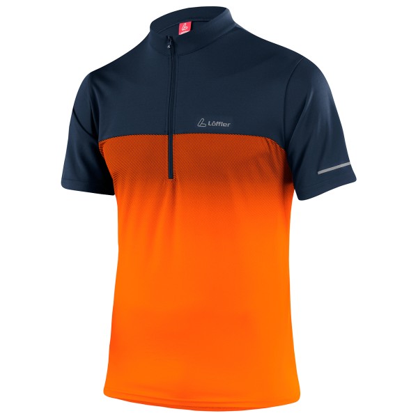 Löffler - Bike Shirt Flow Halfzip - Radtrikot Gr 50 orange von Löffler