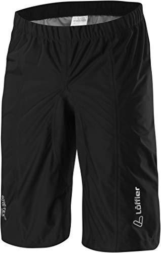 Löffler Bike Shorts GTX Active Schwarz - Gore-Tex wasserdichte atmungsaktive Gore-Tex Fahrradshorts, Größe XS - Farbe von Löffler