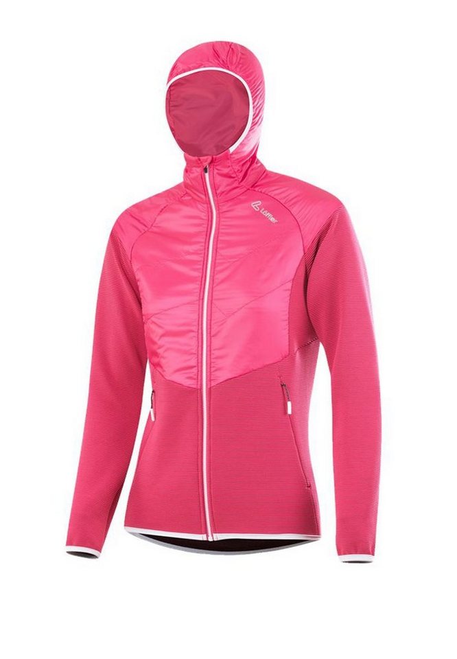 Löffler Bikerjacke Löffler Damen W HOODED HYBRIDJACKET IZZY PL ACTIVE von Löffler