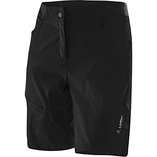 Löffler Damen Fahrradhose Kurz Comfort Stretch Light, dunkelblau, 36 von Löffler