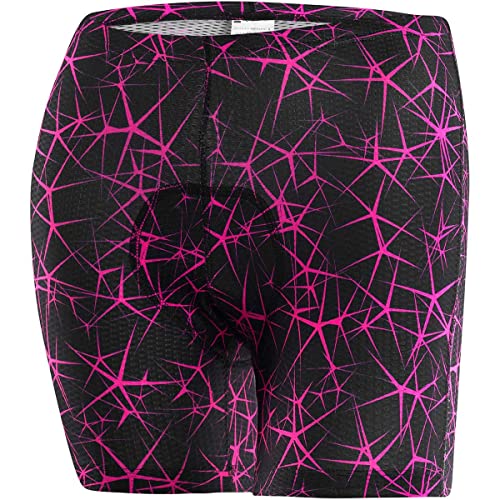 Löffler Damen Blog-Style Unterhose mit Sitzpolster, Black-neon pink, 40 von Löffler