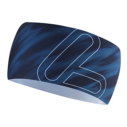 Löffler Elastic Headband Open Cut Blau - Leichtes elastisches Stirnband, Größe One Size - Farbe Dark Blue von Löffler