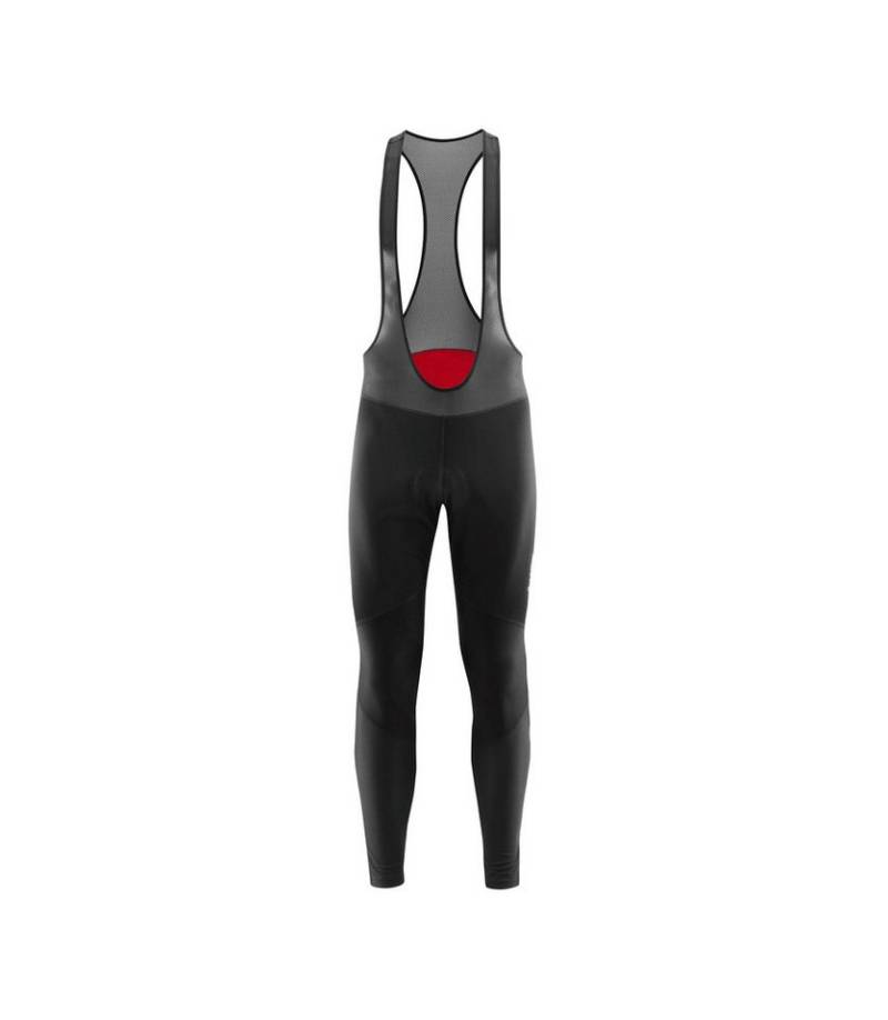 Löffler Fahrradhose Bike BIB Tight AB Gel (winddicht, wärmeisolierend) lang schwarz Herren von Löffler