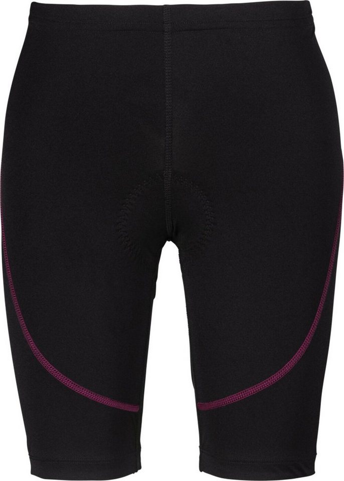 Löffler Fahrradhose DA. BIKE-BUNDHOSE STRIPE 945 BLACK/MAGENTA von Löffler