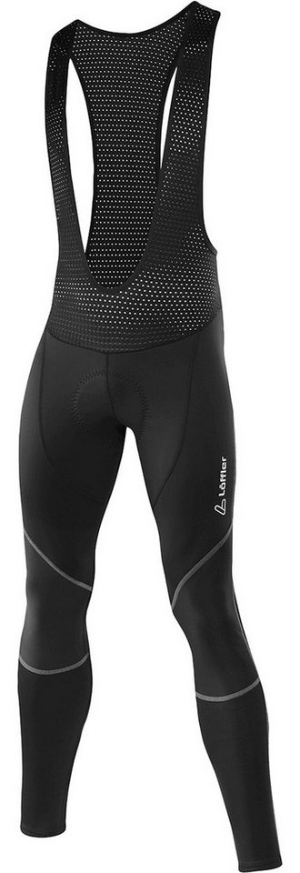 Löffler Fahrradhose M BIKE BIB TIGHTS WS ELASTIC Softshell Fahrrad-Tights schwarz von Löffler