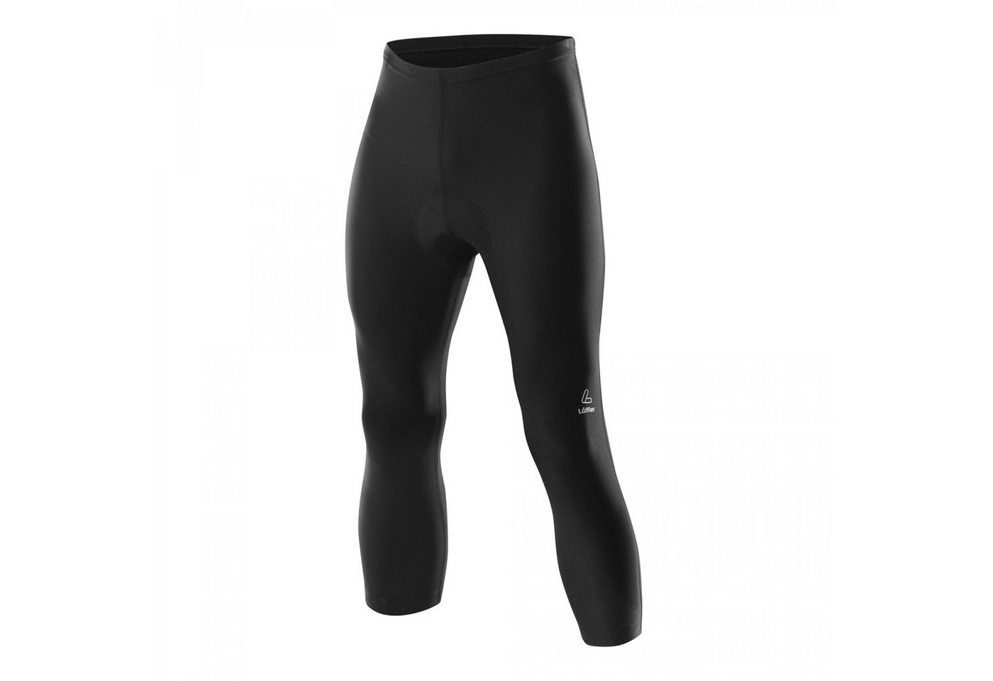Löffler Fahrradhose TIGHTS BASIC Herren Knielange Fahrradhose 3/4 schwarz von Löffler