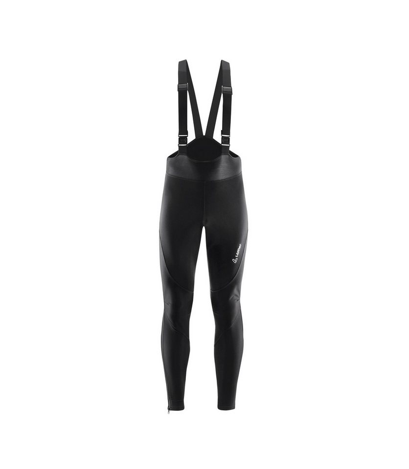Löffler Fahrradhose Warm-Up Bib Tights AB Warm (winddicht, atmungsaktiv) lang schwarz von Löffler