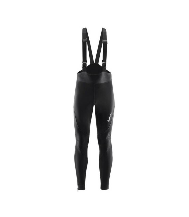 Löffler Fahrradhose Warm-Up Bib Tights AB Warm (winddicht, atmungsaktiv) lang schwarz von Löffler