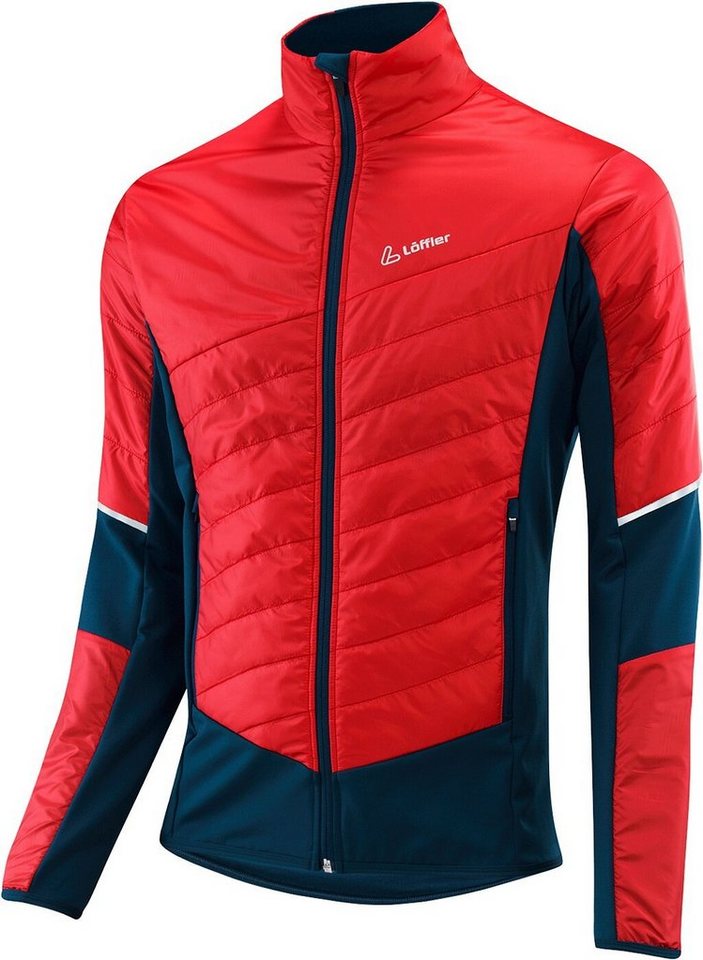 Löffler Funktionsjacke M HYBRIDJACKET PL60 RED/DEEP WATER von Löffler