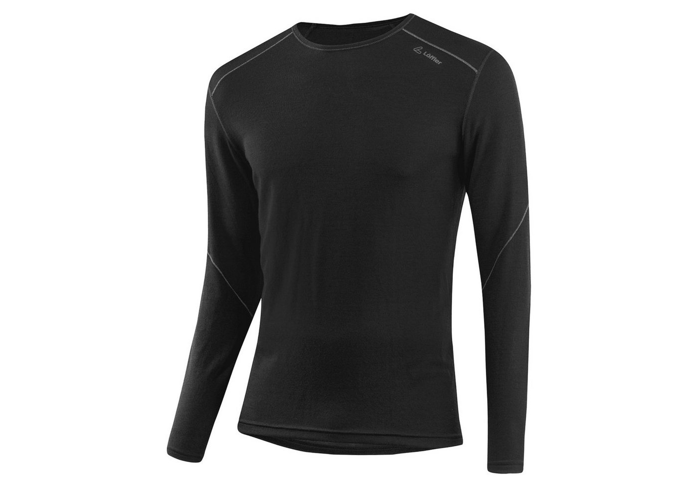 Löffler Funktionsshirt TRANSTEX MERINO L/S Herren Langarm-Unterhemd schwarz von Löffler