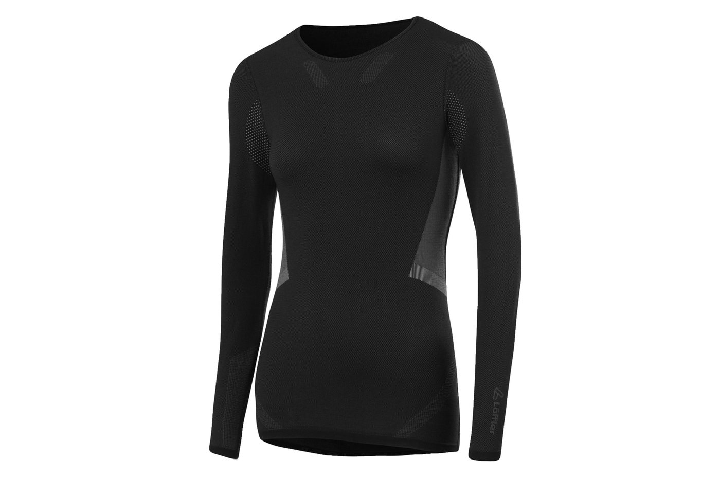 Löffler Funktionsunterhemd TRANSTEX SHIRT L/S WARM HYB Damen Funktionsshirt schwarz von Löffler