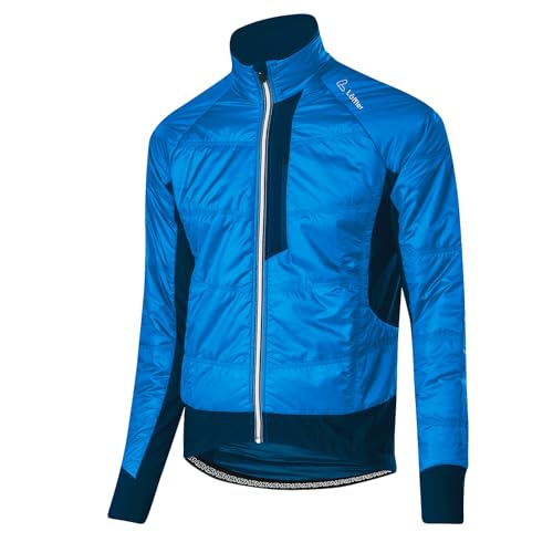 Löffler Herren BIKE ISO-JACKET HOTBOND® PL60 / Fahrradjacke/winddicht (DE/NL/SE/PL, Numerisch, 48, Regular, Regular, INDIGO/DEEP WATER) von Löffler