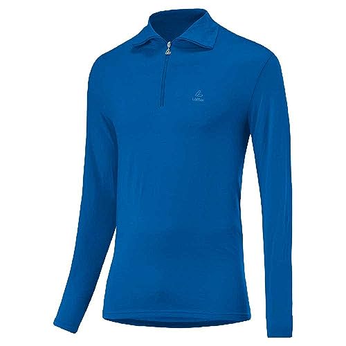 Löffler Herren Transtex Basic CF Zip Longsleeve, marin, 48 von Löffler