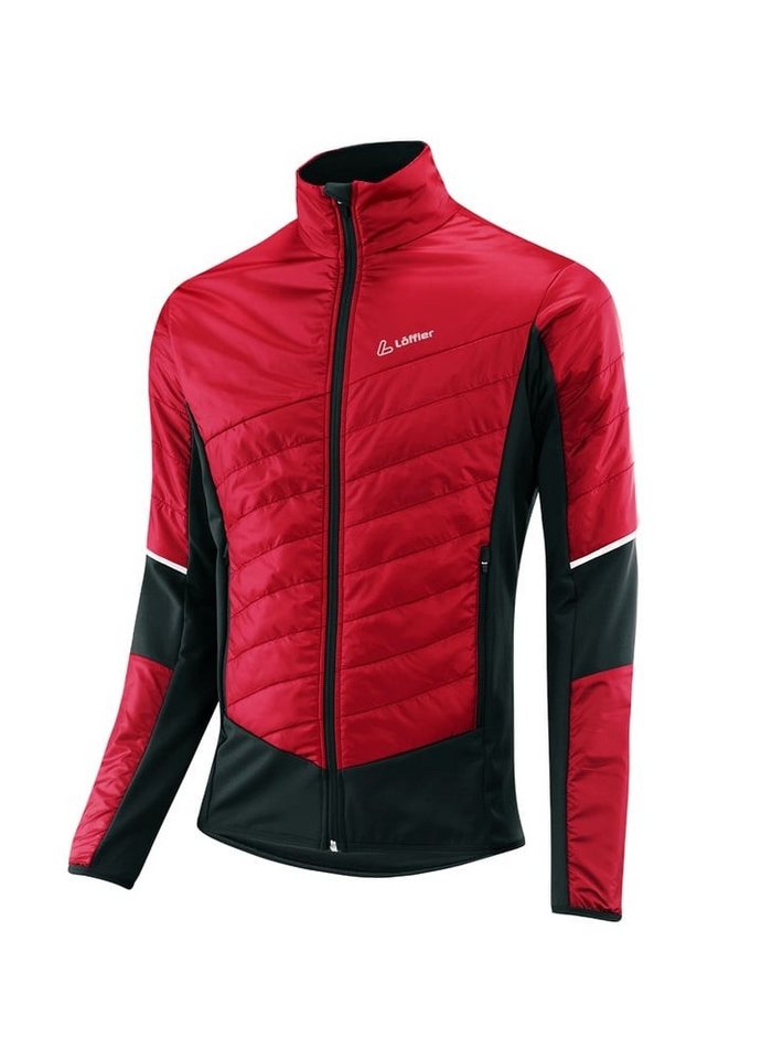 Löffler Hybridjacke PL60 (wärmeisolierung, windabweisend) dunkelrot/schwarz Herren von Löffler
