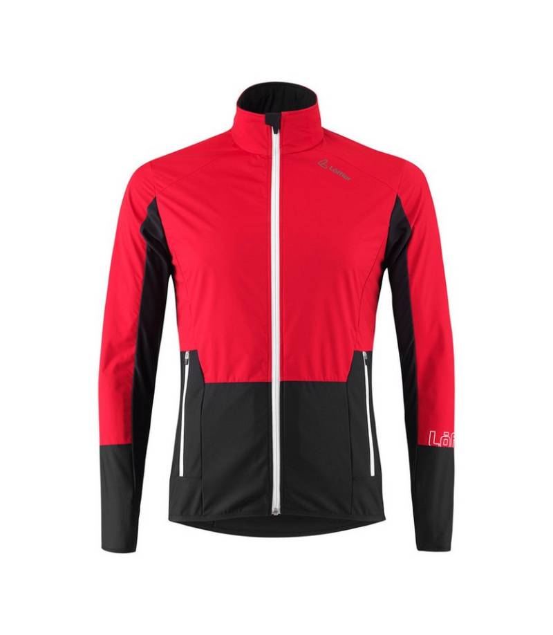 Löffler Softshelljacke Worldcup Rep (winddicht, wärmeisolierend) rot/schwarz Herren von Löffler
