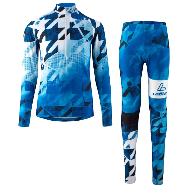 Löffler - Kid's Racesuit Worldcup 25 - Bekleidungsset Gr 140 blau von Löffler