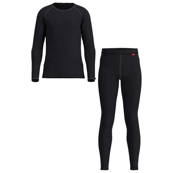 Löffler - Kid's Set Long Transtex Warm - Kunstfaserunterwäsche Gr 140 schwarz von Löffler