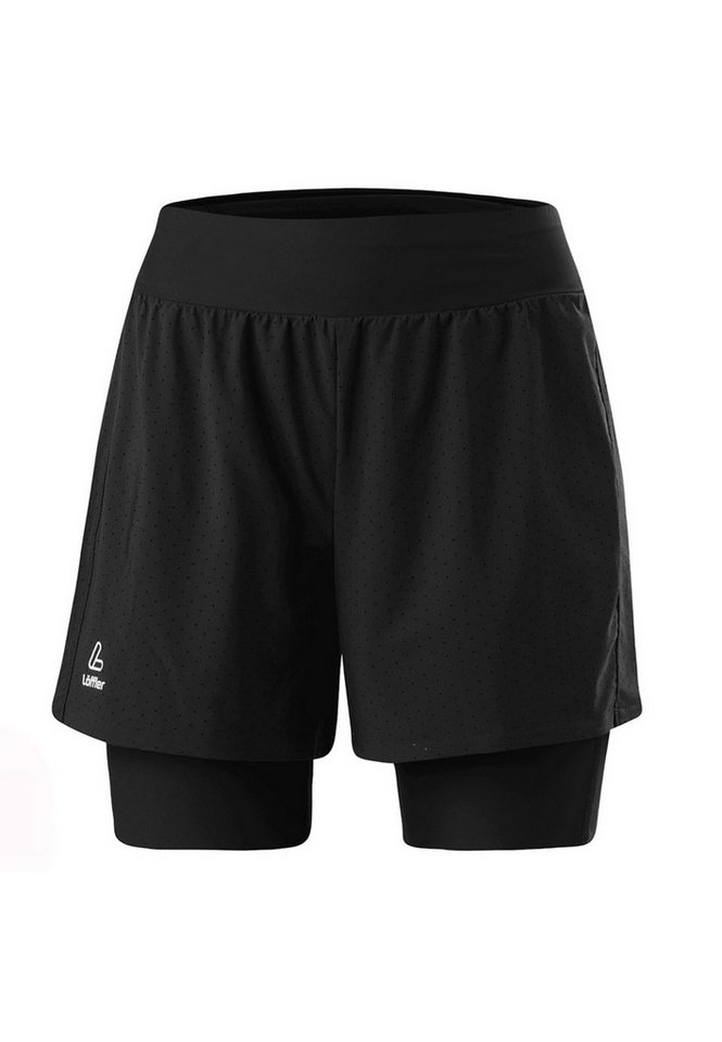 Löffler Lauftights Löffler Damen Running W 2IN1 SHORTS ASSL 27776 sch von Löffler